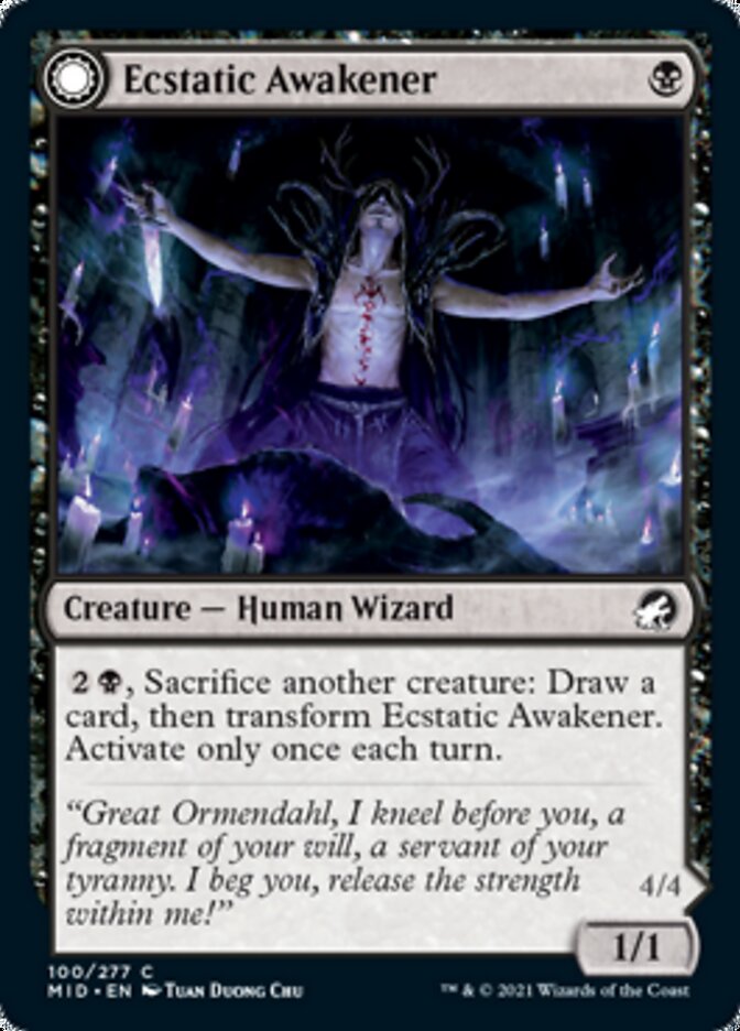 Ecstatic Awakener // Awoken Demon [Innistrad: Midnight Hunt] | Rock City Comics