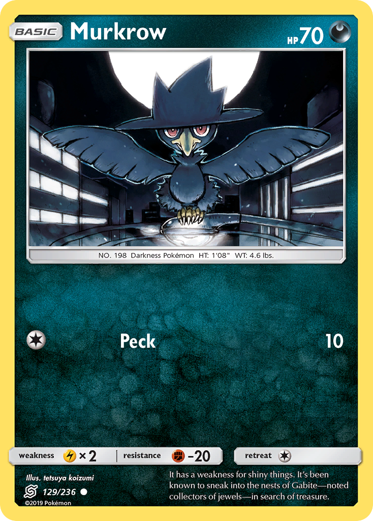 Murkrow (129/236) [Sun & Moon: Unified Minds] | Rock City Comics