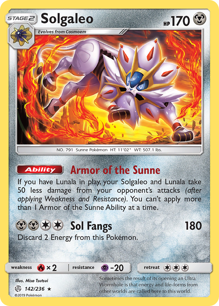 Solgaleo (142/236) [Sun & Moon: Cosmic Eclipse] | Rock City Comics