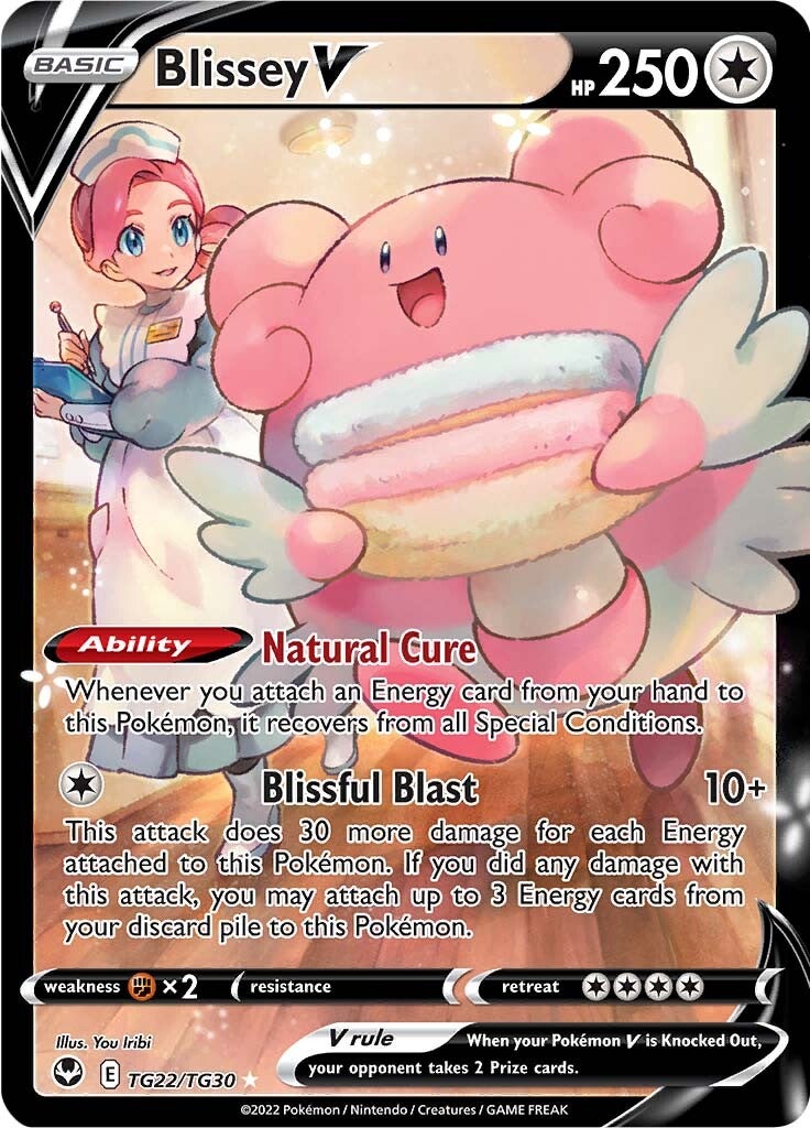 Blissey V (TG22/TG30) [Sword & Shield: Silver Tempest] | Rock City Comics