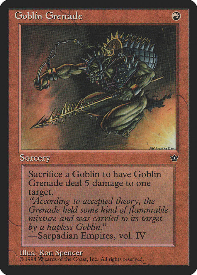 Goblin Grenade (Ron Spencer) [Fallen Empires] | Rock City Comics