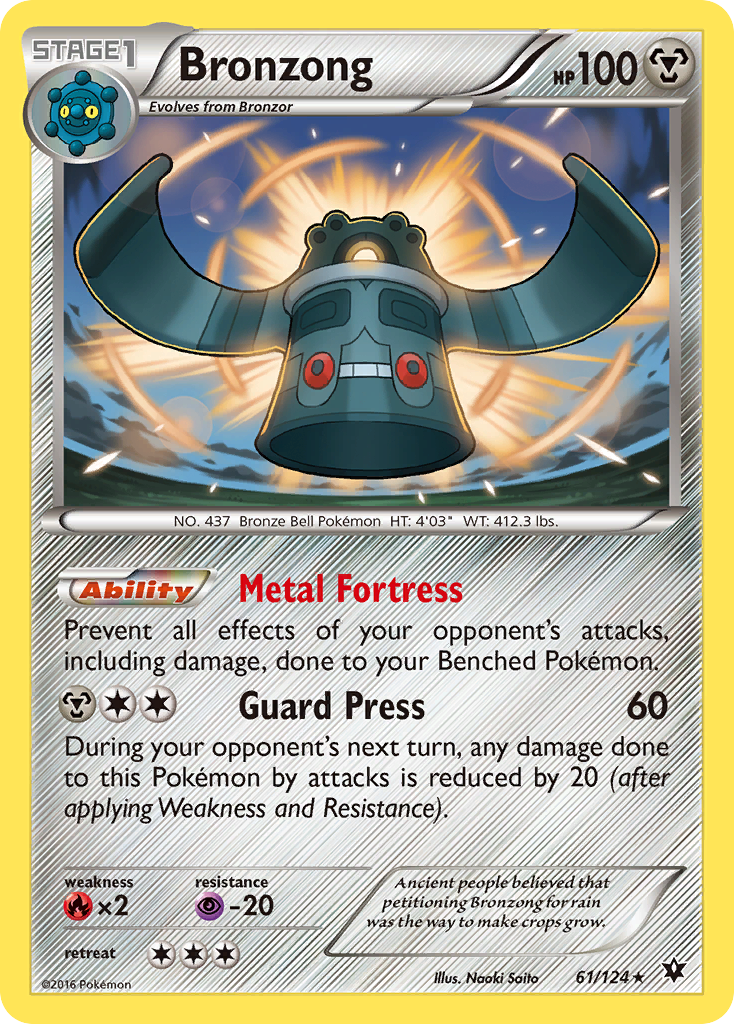 Bronzong (61/124) [XY: Fates Collide] | Rock City Comics