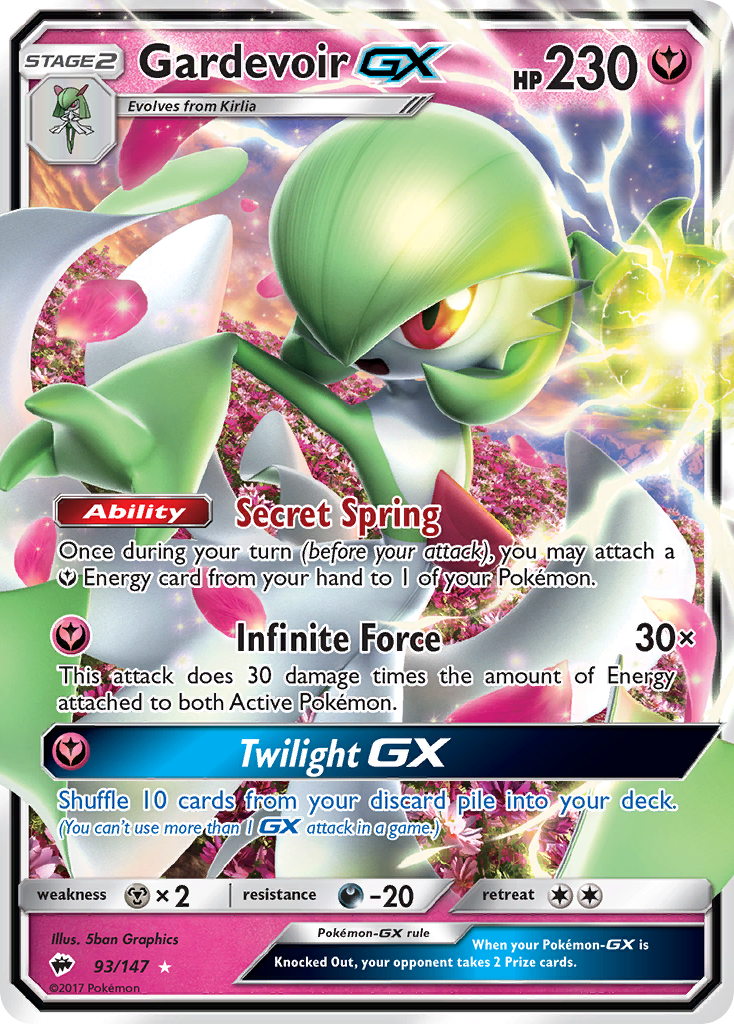 Gardevoir GX (93/147) [Sun & Moon: Burning Shadows] | Rock City Comics