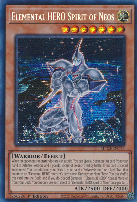 Elemental HERO Spirit of Neos [MP23-EN117] Prismatic Secret Rare | Rock City Comics