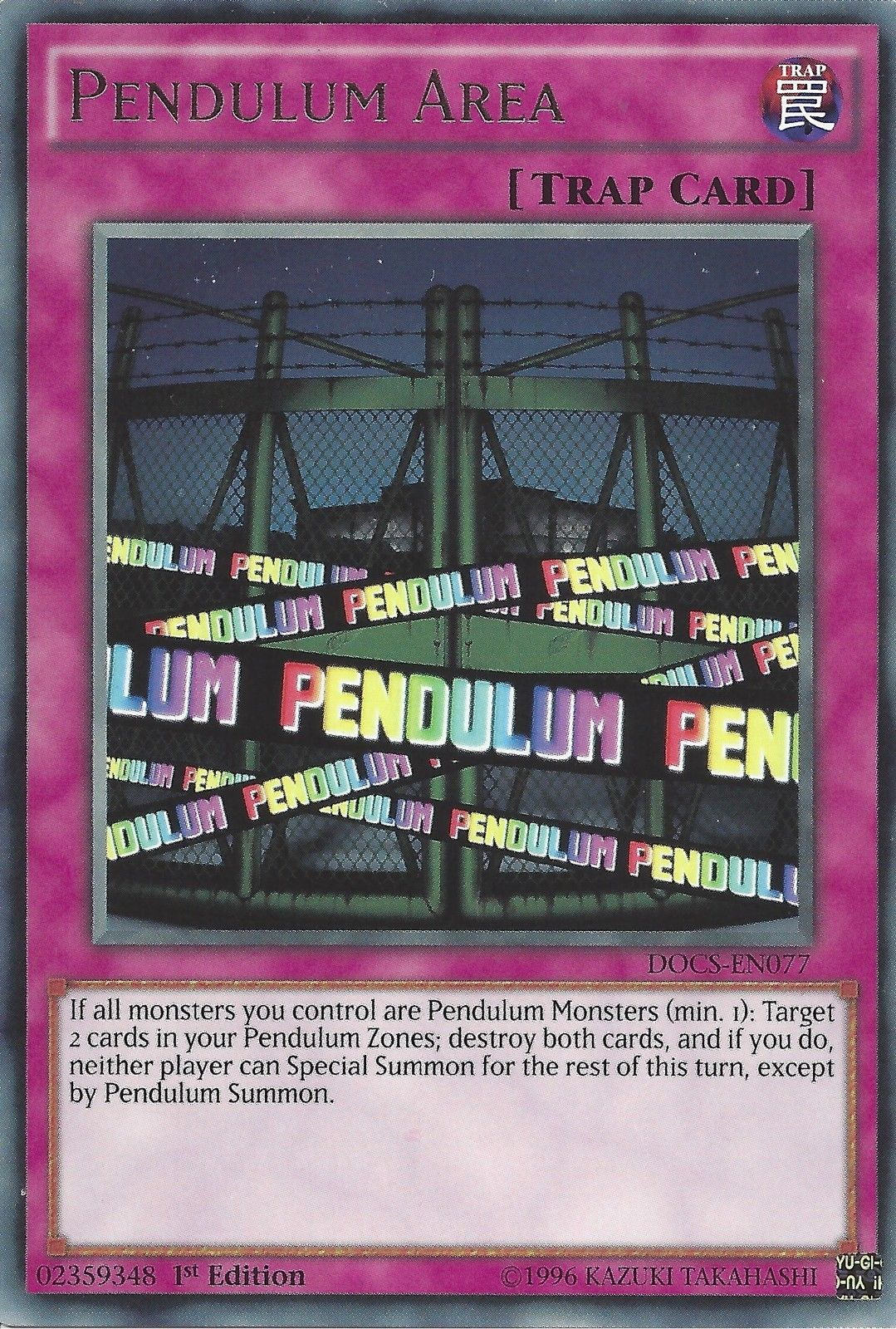 Pendulum Area [DOCS-EN077] Rare | Rock City Comics