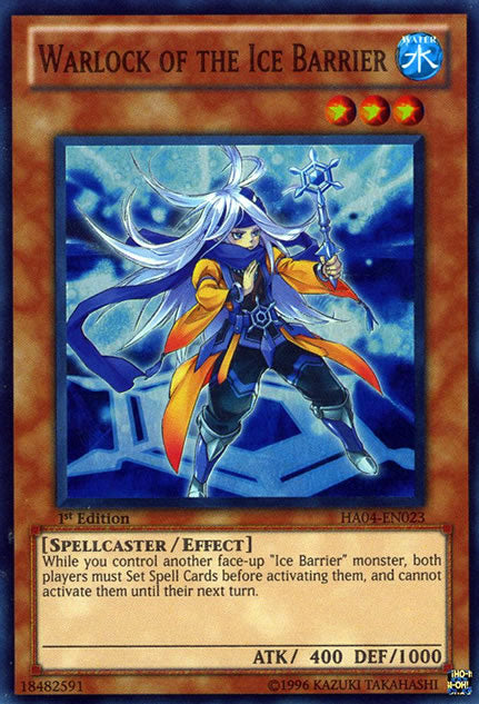 Warlock of the Ice Barrier [HA04-EN023] Super Rare | Rock City Comics