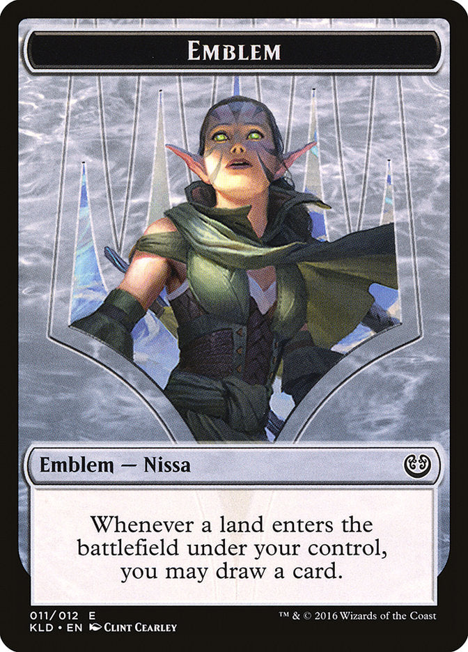 Nissa, Vital Force Emblem [Kaladesh Tokens] | Rock City Comics