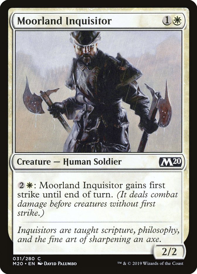Moorland Inquisitor [Core Set 2020] | Rock City Comics