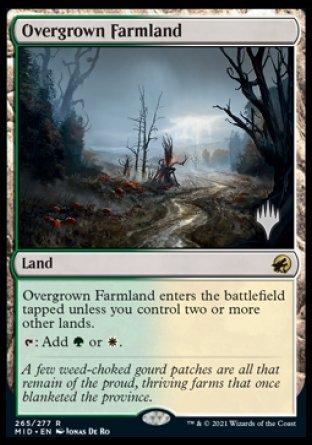 Overgrown Farmland (Promo Pack) [Innistrad: Midnight Hunt Promos] | Rock City Comics