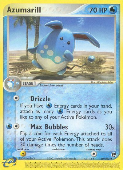 Azumarill (30/100) [EX: Sandstorm] | Rock City Comics