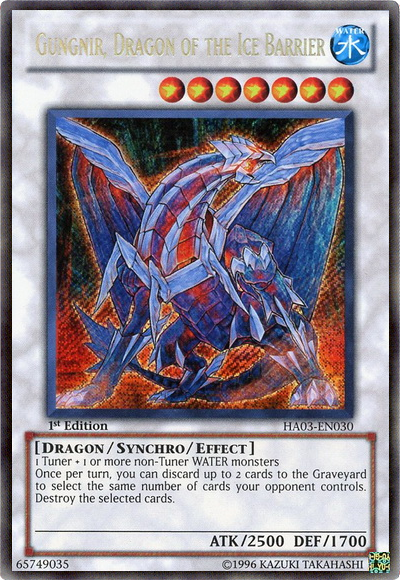 Gungnir, Dragon of the Ice Barrier [HA03-EN030] Secret Rare | Rock City Comics