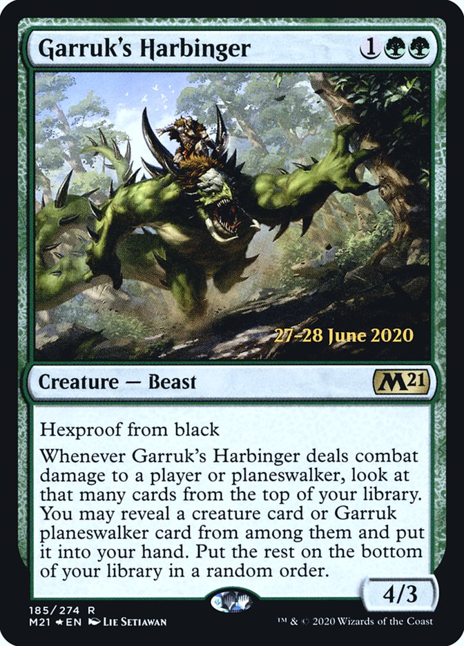 Garruk's Harbinger  [Core Set 2021 Prerelease Promos] | Rock City Comics