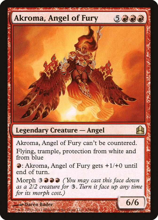 Akroma, Angel of Fury [Commander 2011] | Rock City Comics