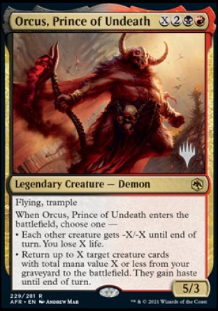Orcus, Prince of Undeath (Promo Pack) [Dungeons & Dragons: Adventures in the Forgotten Realms Promos] | Rock City Comics