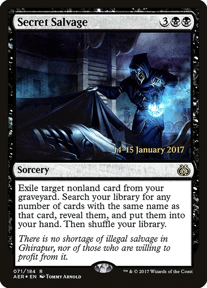 Secret Salvage  [Aether Revolt Prerelease Promos] | Rock City Comics