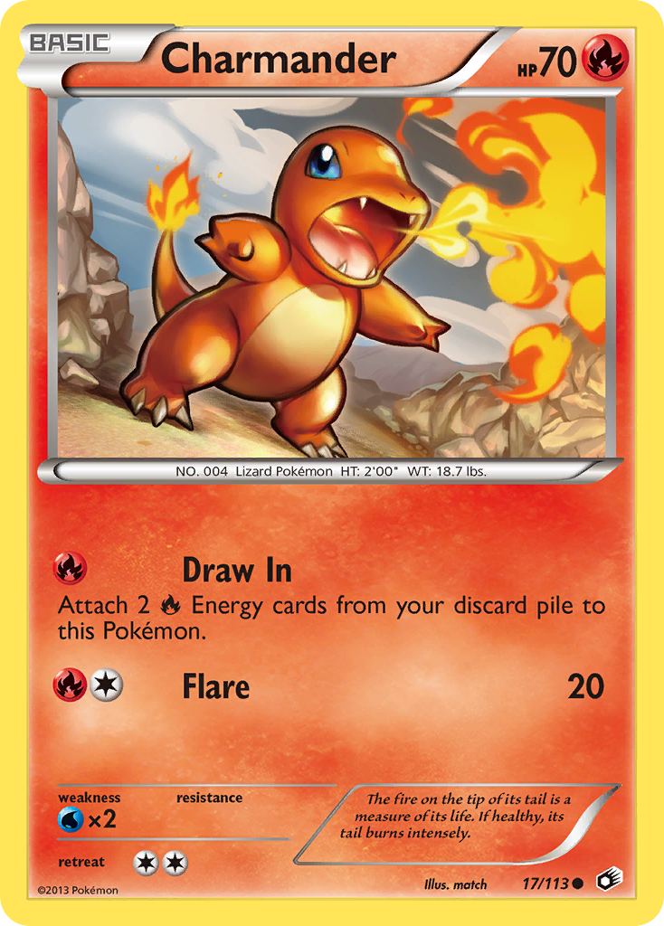 Charmander (17/113) [Black & White: Legendary Treasures] | Rock City Comics