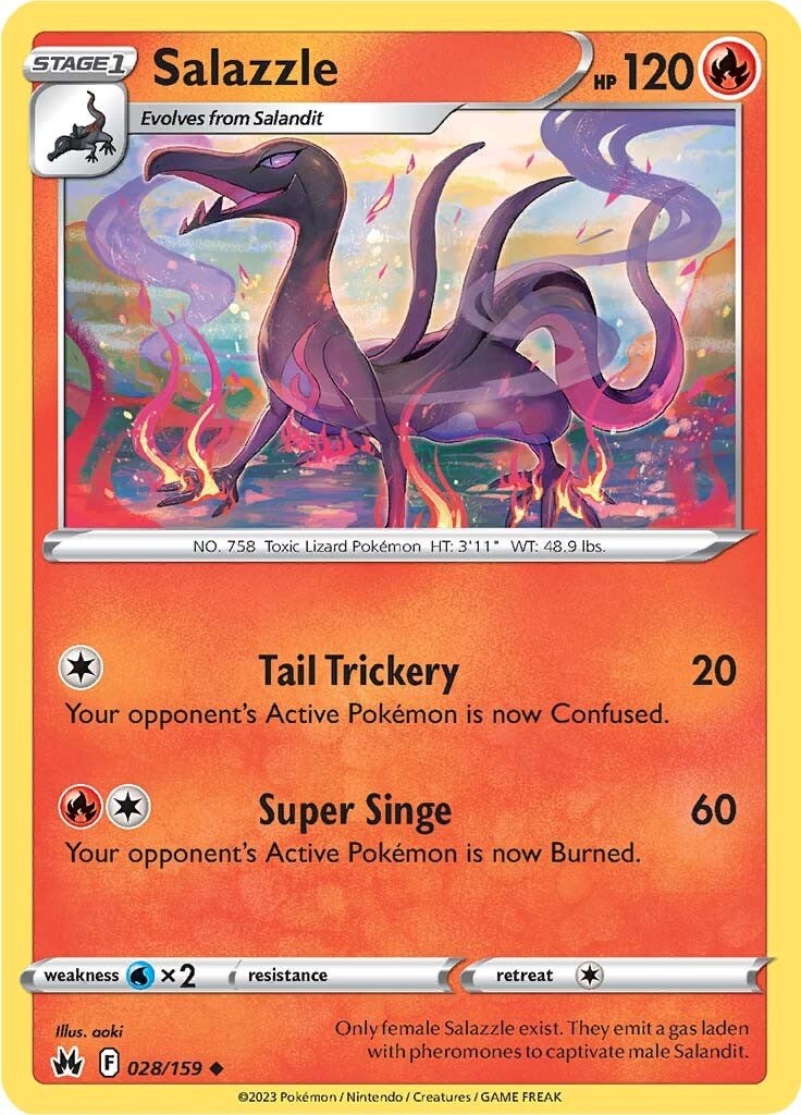 Salazzle (028/159) [Sword & Shield: Crown Zenith] | Rock City Comics