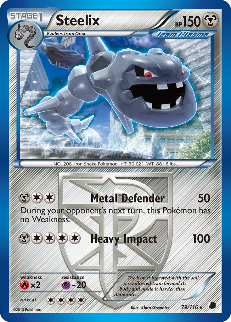 Steelix (79/116) [Black & White: Plasma Freeze] | Rock City Comics