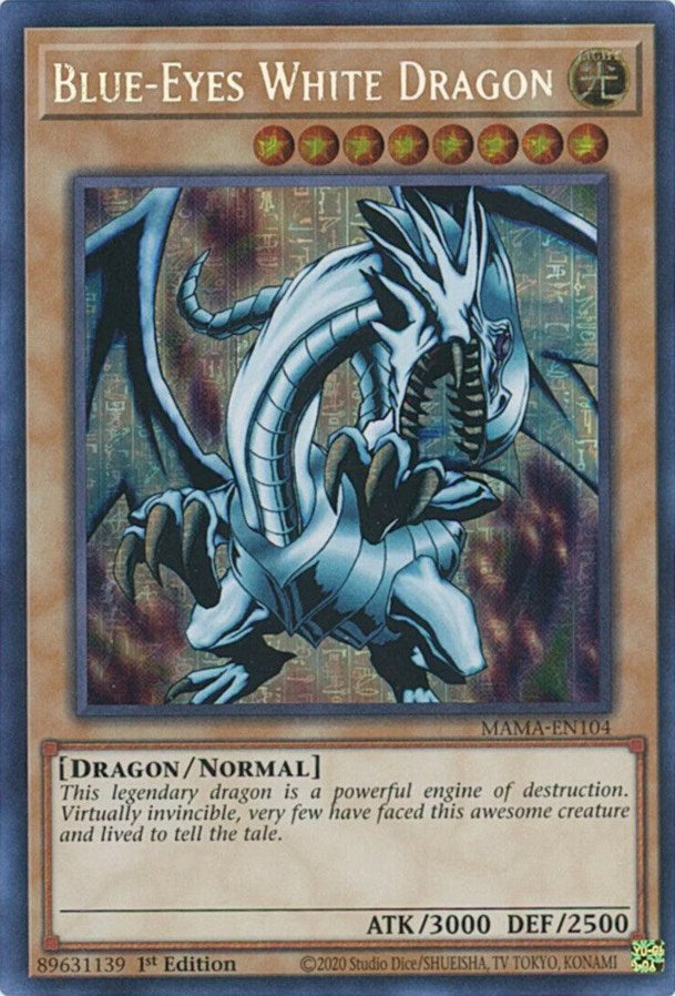 Blue-Eyes White Dragon [MAMA-EN104] Secret Pharaoh's Rare | Rock City Comics