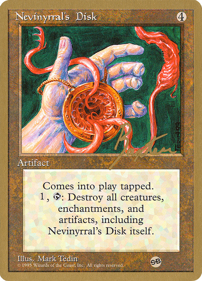 Nevinyrral's Disk (George Baxter) (SB) [Pro Tour Collector Set] | Rock City Comics