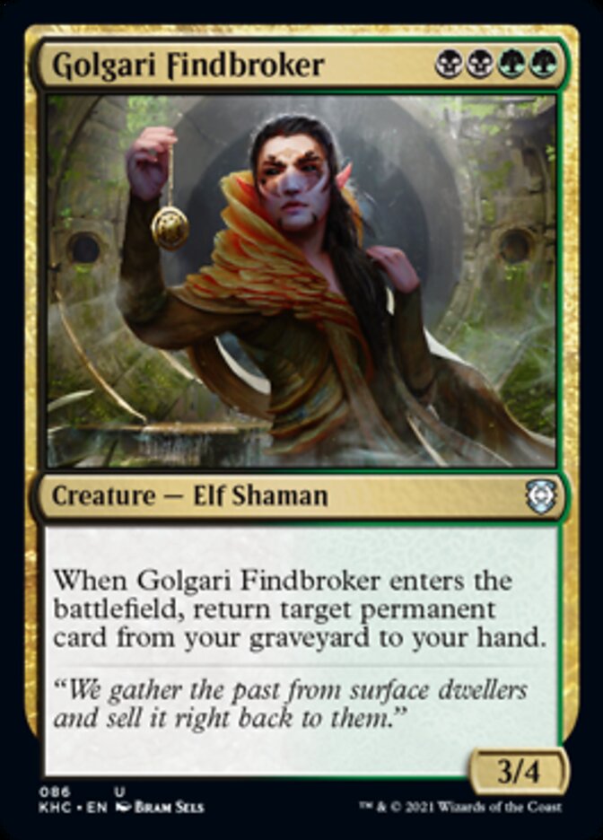 Golgari Findbroker [Kaldheim Commander] | Rock City Comics