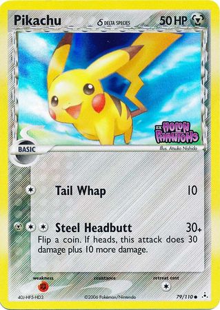 Pikachu (79/110) (Delta Species) (Stamped) [EX: Holon Phantoms] | Rock City Comics