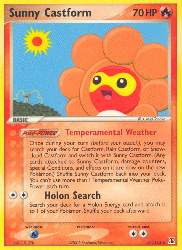 Sunny Castform (31/113) [EX: Delta Species] | Rock City Comics