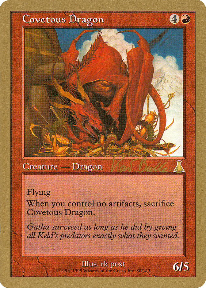 Covetous Dragon (Kai Budde) [World Championship Decks 1999] | Rock City Comics