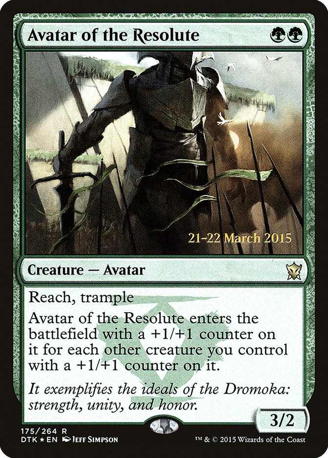 Avatar of the Resolute  [Dragons of Tarkir Prerelease Promos] | Rock City Comics