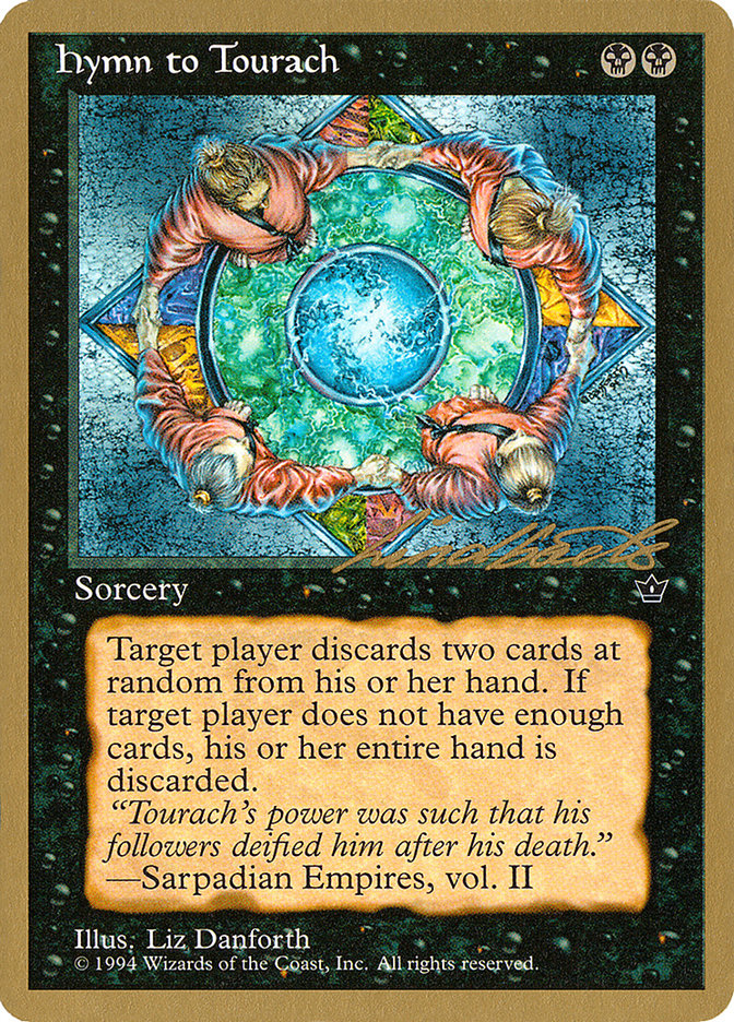 Hymn to Tourach (Circle) (Leon Lindback) [Pro Tour Collector Set] | Rock City Comics