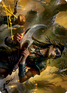 Harvesttide Sentry Art Card (Gold-Stamped Signature) [Innistrad: Midnight Hunt Art Series] | Rock City Comics