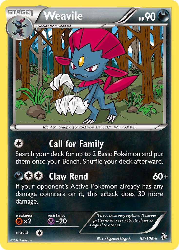 Weavile (52/106) [XY: Flashfire] | Rock City Comics