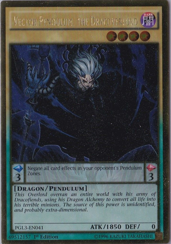 Vector Pendulum, the Dracoverlord [PGL3-EN041] Gold Rare | Rock City Comics