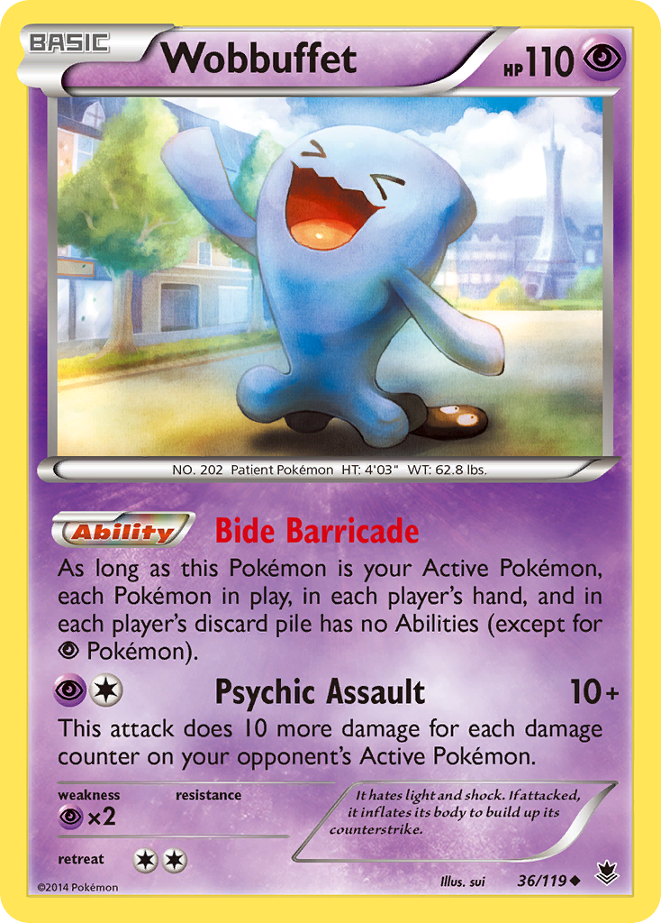 Wobbuffet (36/119) [XY: Phantom Forces] | Rock City Comics