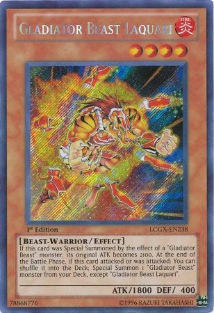 Gladiator Beast Laquari [LCGX-EN238] Secret Rare | Rock City Comics