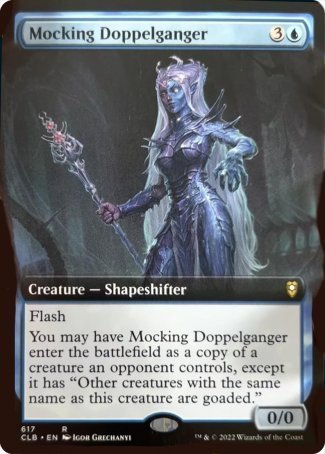 Mocking Doppelganger (Extended Art) [Commander Legends: Battle for Baldur's Gate] | Rock City Comics