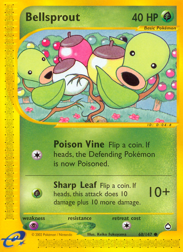 Bellsprout (68/147) [Aquapolis] | Rock City Comics