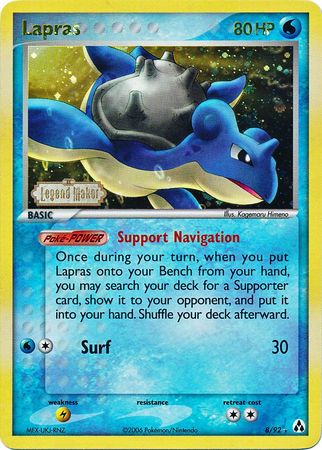 Lapras (8/92) (Stamped) [EX: Legend Maker] | Rock City Comics