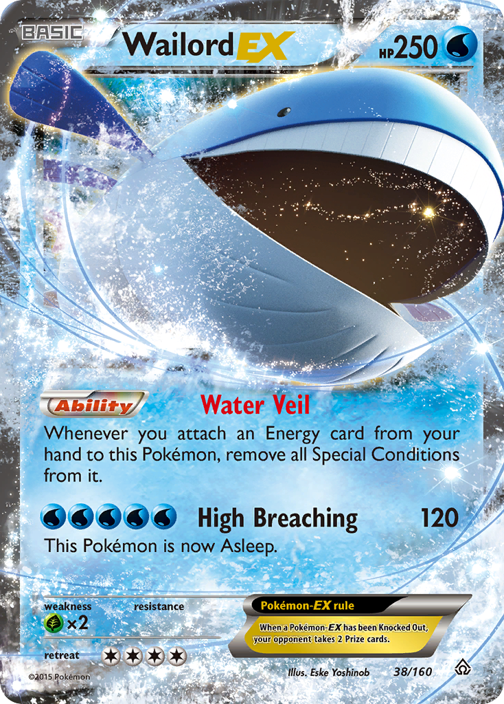 Wailord EX (38/160) [XY: Primal Clash] | Rock City Comics