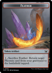 Feather // Servo Double-Sided Token [March of the Machine Commander Tokens] | Rock City Comics