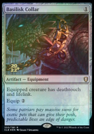 Basilisk Collar [Commander Legends: Battle for Baldur's Gate Prerelease Promos] | Rock City Comics