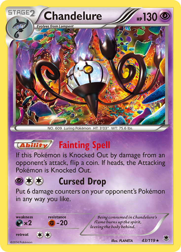 Chandelure (43/119) [XY: Phantom Forces] | Rock City Comics