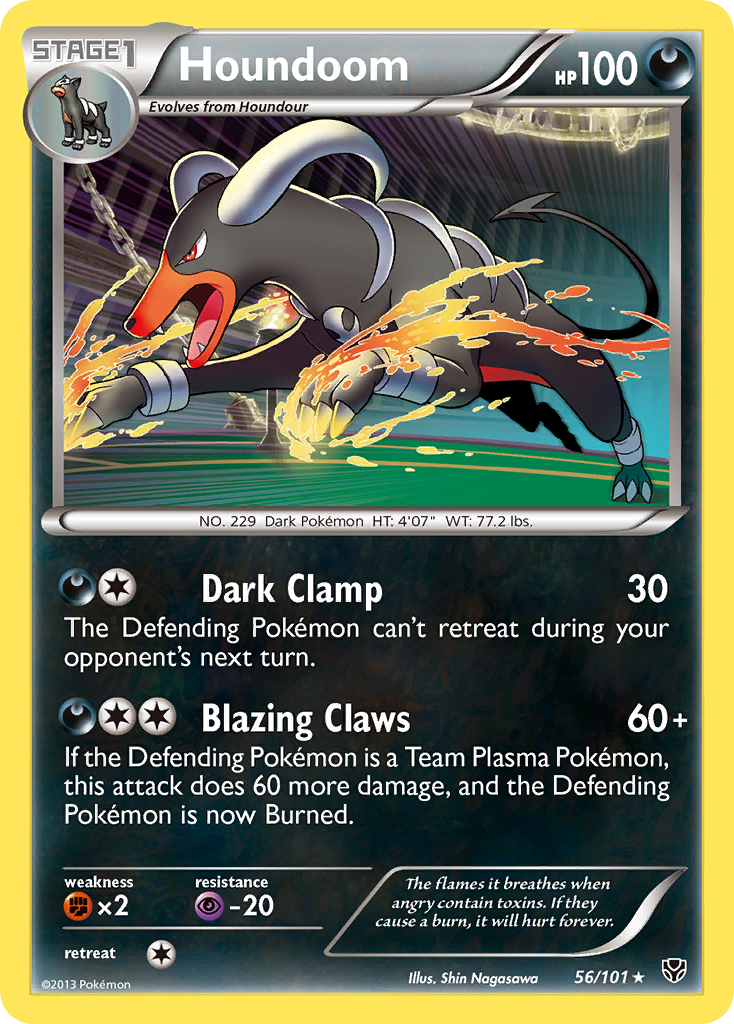 Houndoom (56/101) [Black & White: Plasma Blast] | Rock City Comics