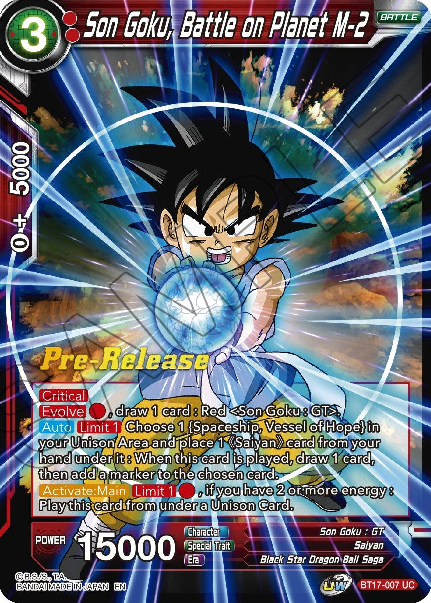 Son Goku, Battle on Planet M-2 (BT17-007) [Ultimate Squad Prerelease Promos] | Rock City Comics