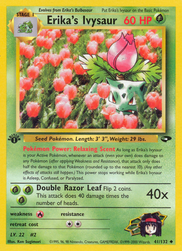 Erika's Ivysaur (41/132) [Gym Challenge 1st Edition] | Rock City Comics