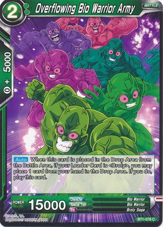 Overflowing Bio Warrior Army [BT1-078] | Rock City Comics