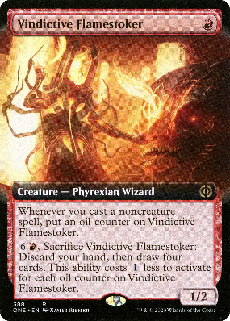 Vindictive Flamestoker (Extended Art) [Phyrexia: All Will Be One] | Rock City Comics