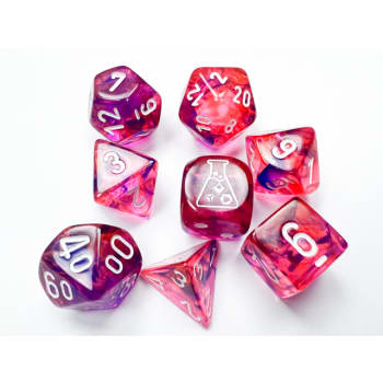 Chessex Black Light Special/ White Luminary 7-Die Set | Rock City Comics