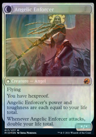 Enduring Angel // Angelic Enforcer [Innistrad: Midnight Hunt Prerelease Promos] | Rock City Comics