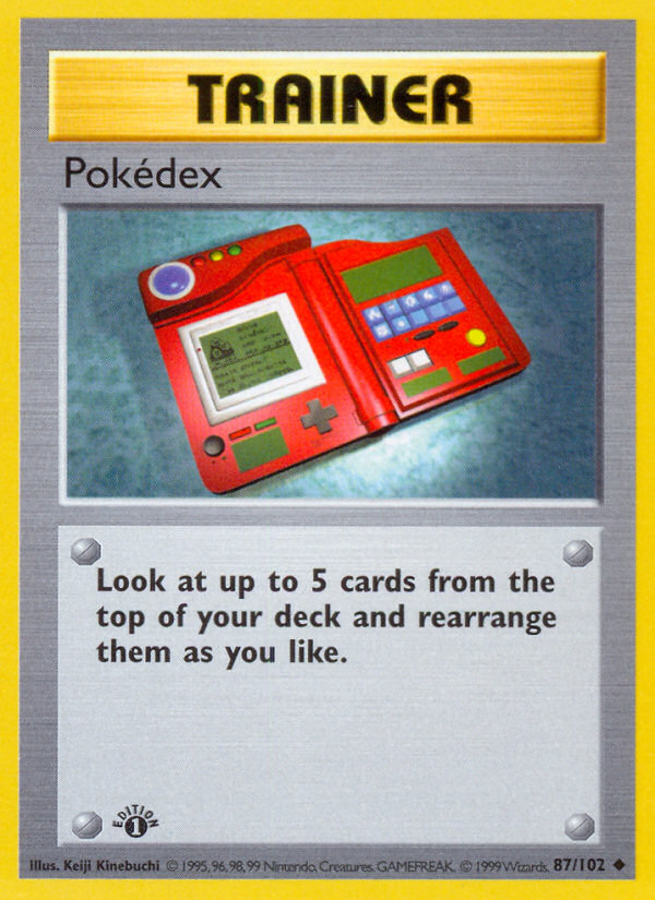 Pokedex (87/102) (Shadowless) [Base Set 1st Edition] | Rock City Comics